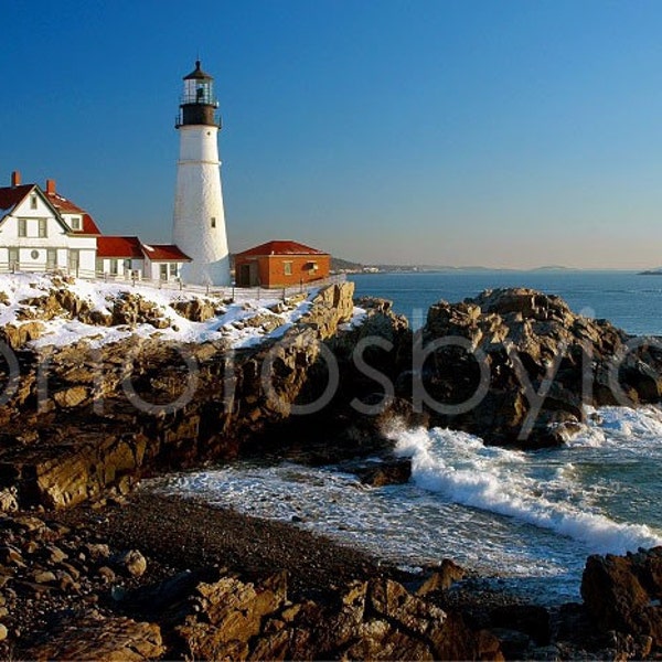 Portland Head Light, Maine Lighthouse - signed by artist original Fine Art photograph