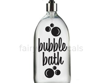 bubble bath bottles etsy