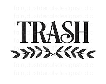 recycle decal recycling tote bin label recycle vinyl decal etsy