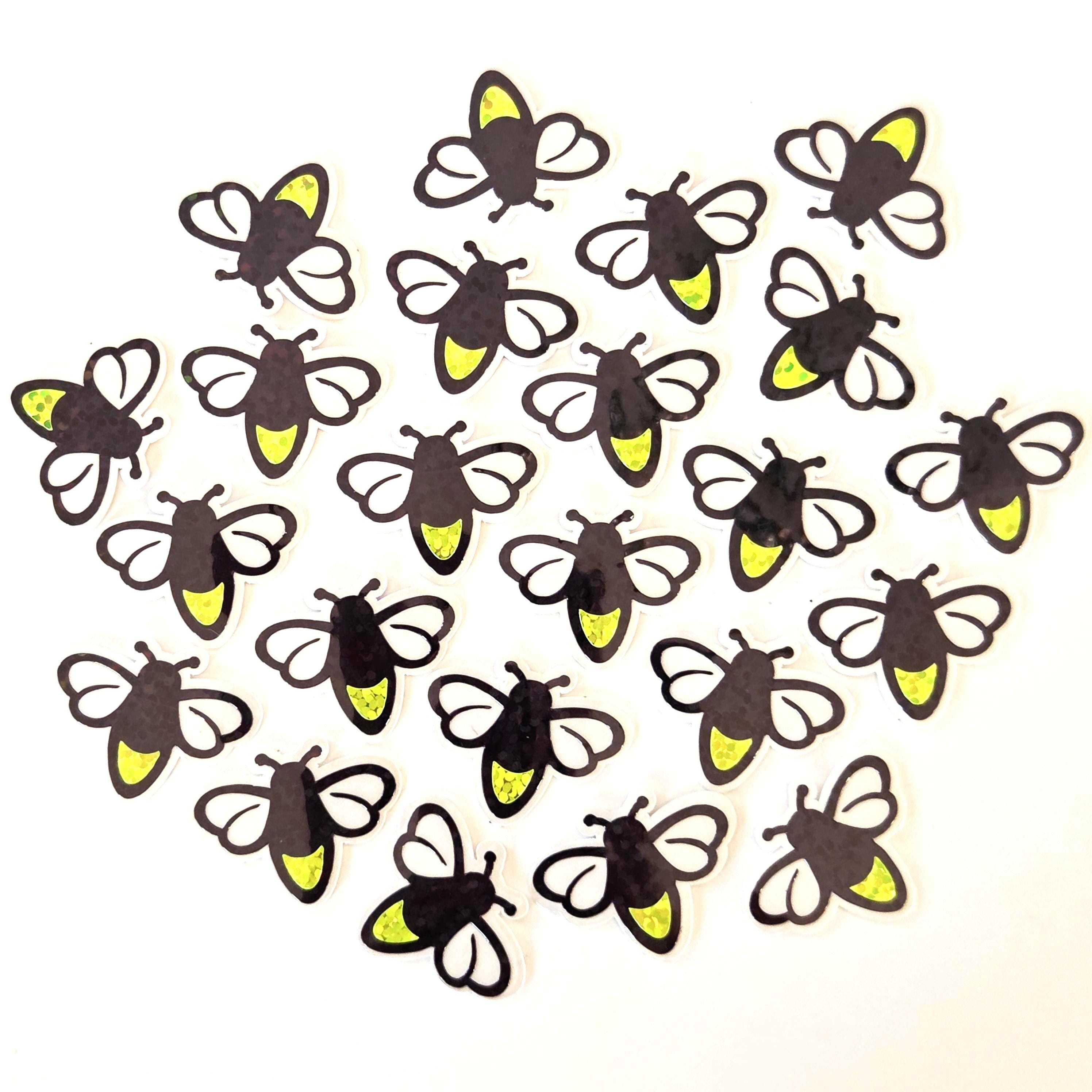 Mini Firefly Die Cut Stickers, Lightening Bug Vinyl Decals for Mason ...