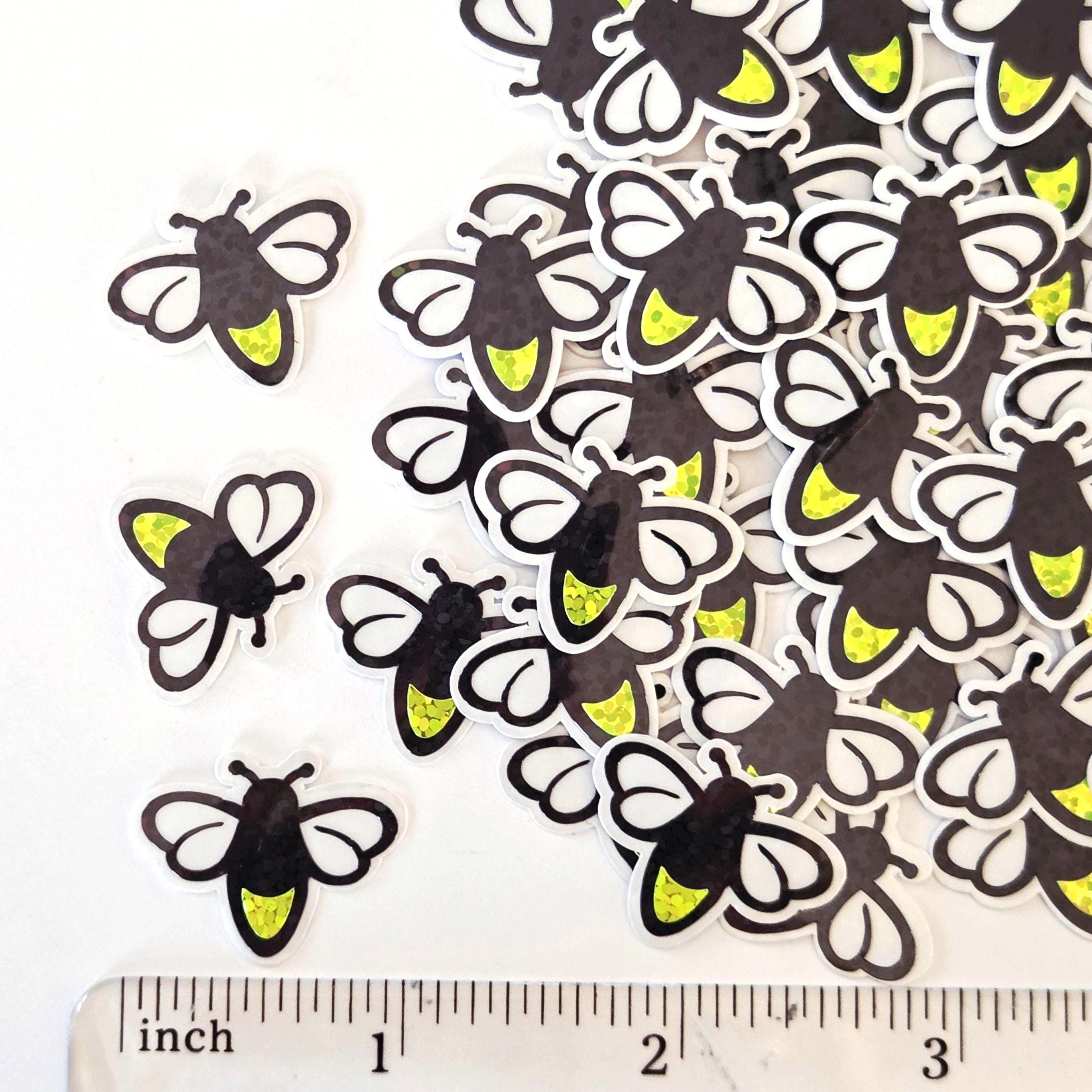 Mini Firefly Sticker Set, Die Cut Lightening Bug Stickers, Sparkling ...
