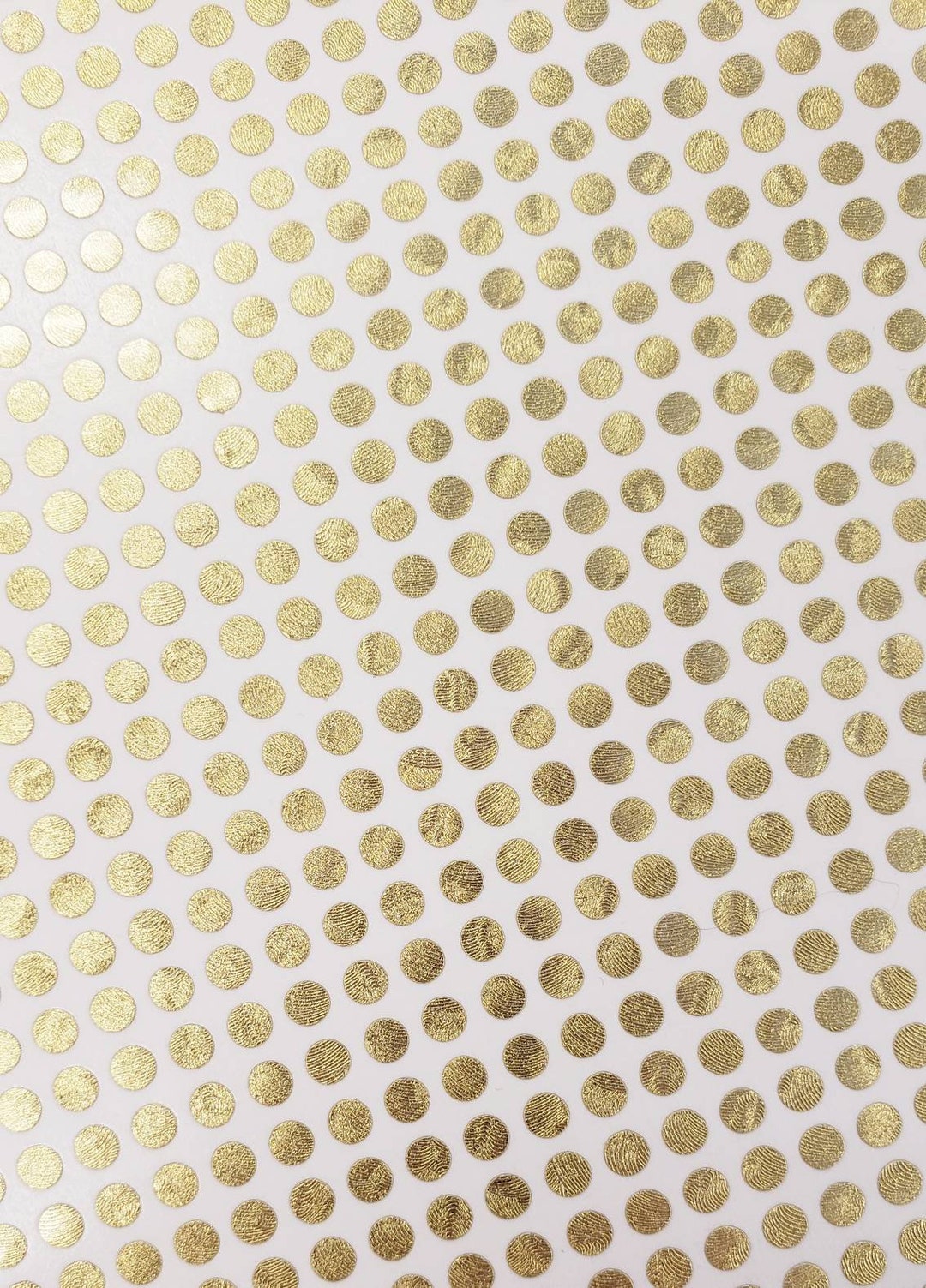 Extra Small Gold Dot Stickers, Set of 750 Micro Sized Golden Dot Vinyl Stickers for Daily