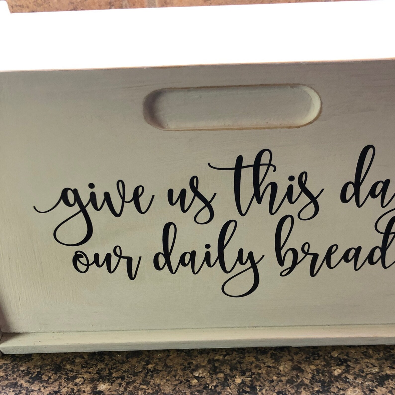 Bread Box Decal give us this day our daily bread religious Etsy