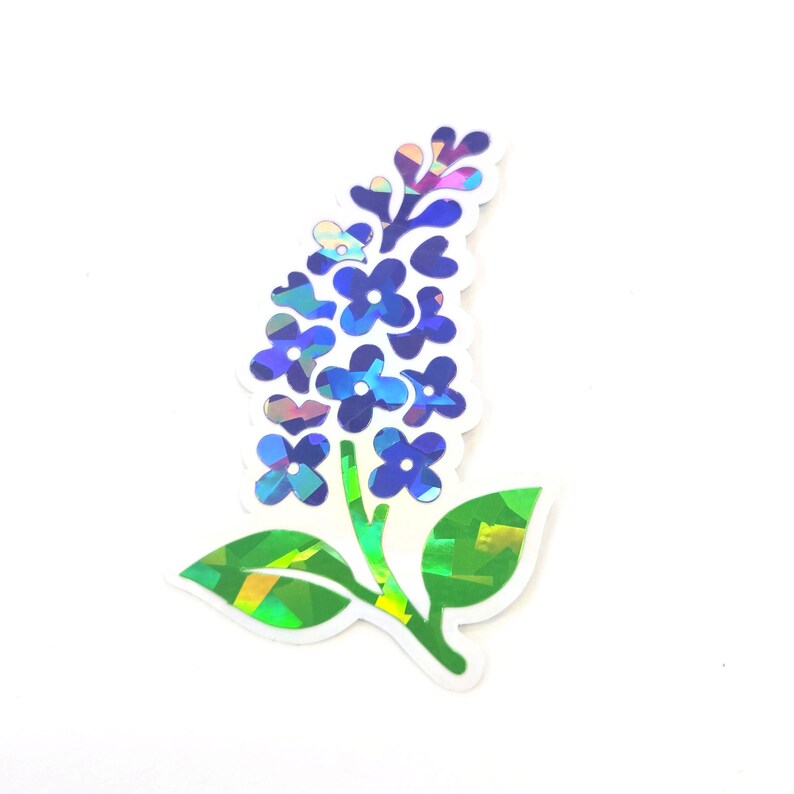 Purple Lilac Flower Die Cut Stickers, Garden Journal Page Embellishment ...