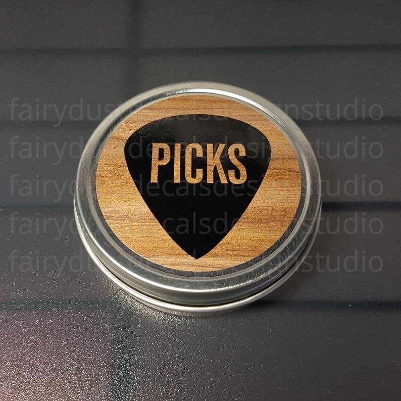 Guitar Pick Holder Tin Guitar Pick Holder Guitar Player Etsy