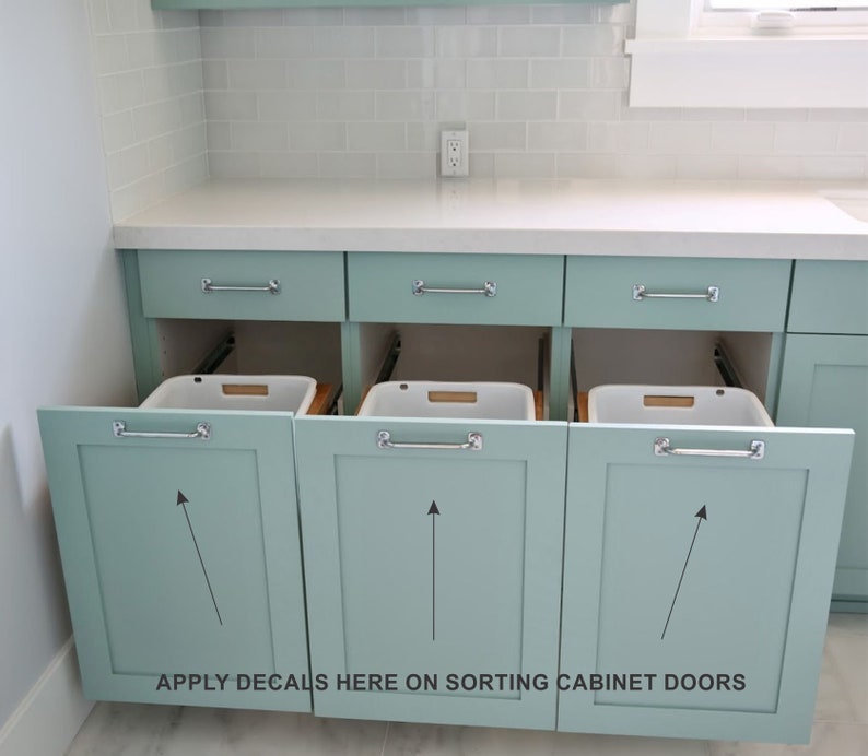 Laundry Basket Decals, Set of 7 Vinyl Labels for Sorting Clothes Hamper ...