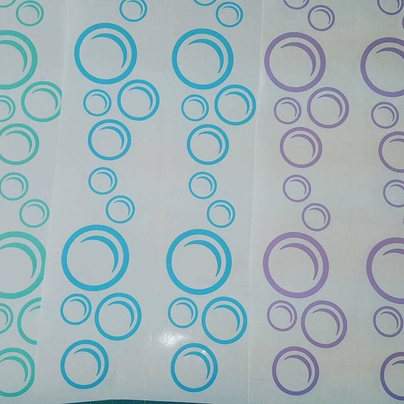Bubbles wall decals soap bubbles Bubble decal Fish Bubbles Etsy