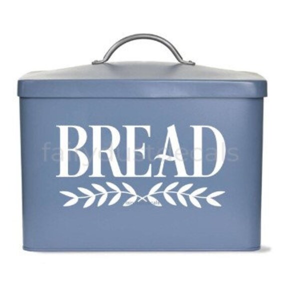 Bread Box Decal vinyl sticker bread box storage label Etsy