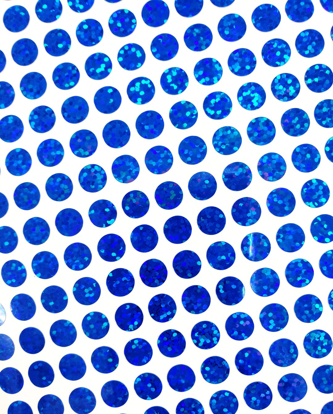 Small Blue Dots Sticker Sheet Set of 368 Glitter Vinyl Dots Etsy