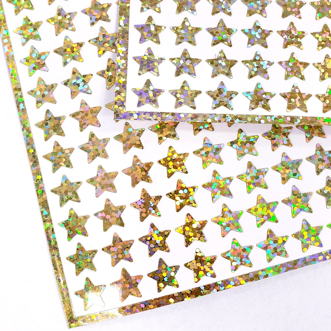 Stay At Home Gold Star Sticker Sheet Stickers and Decal Sheets