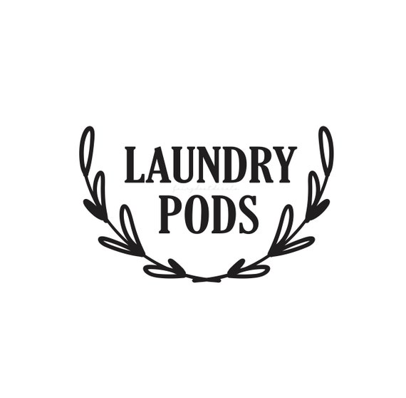 Laundry Pods Label computer cut vinyl decal laundry room Etsy