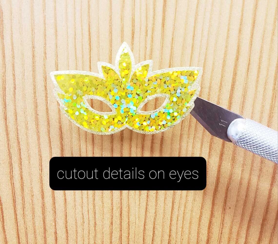 mardi gras mask stickers