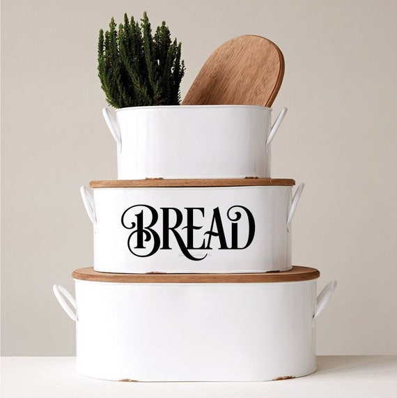 Bread Box Decal Kitchen Canister Kitchen Pantry Decor