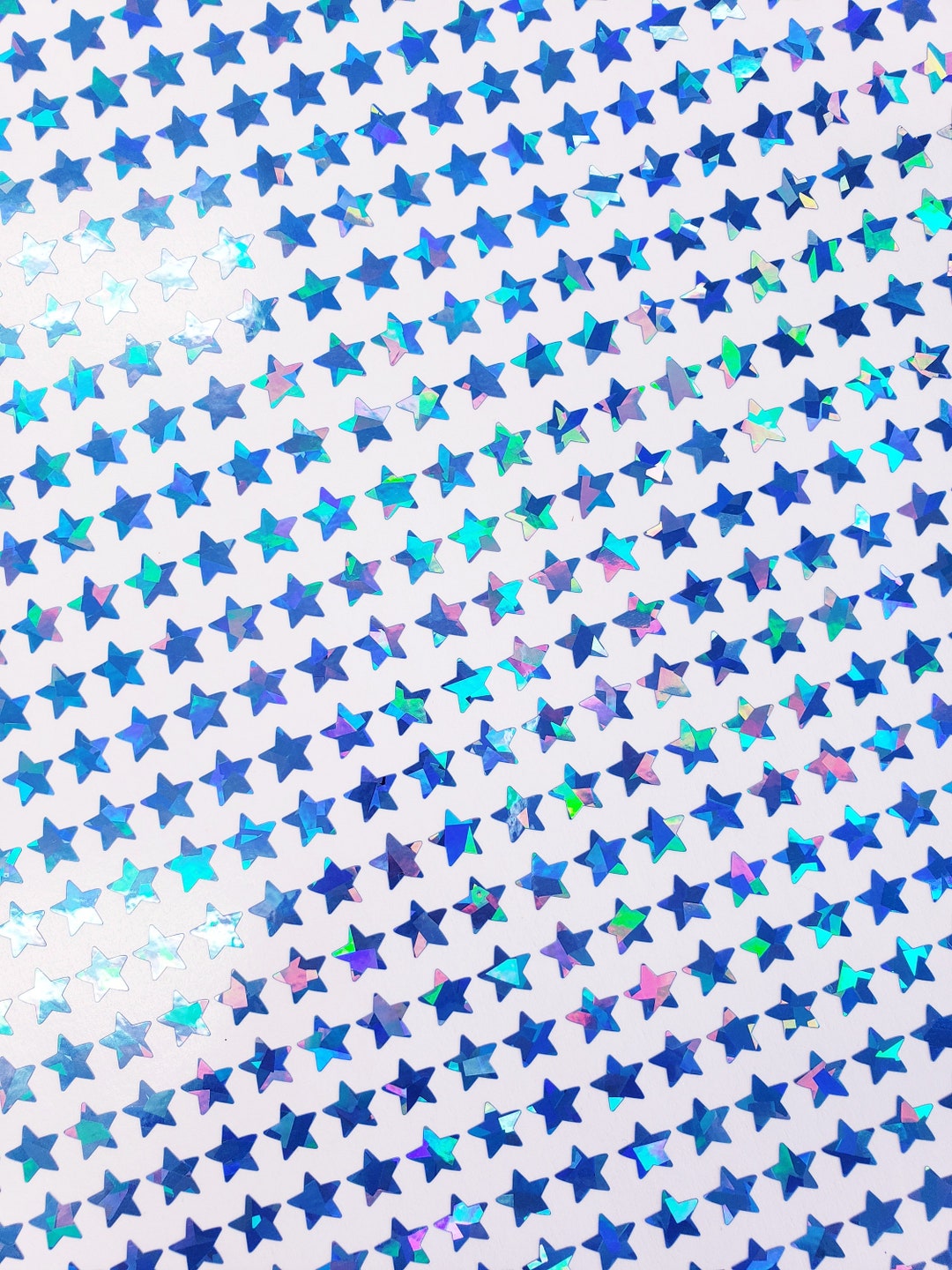 Blue Star Stickers Set of 50 100 or 250 Sparkly Star Vinyl - Etsy