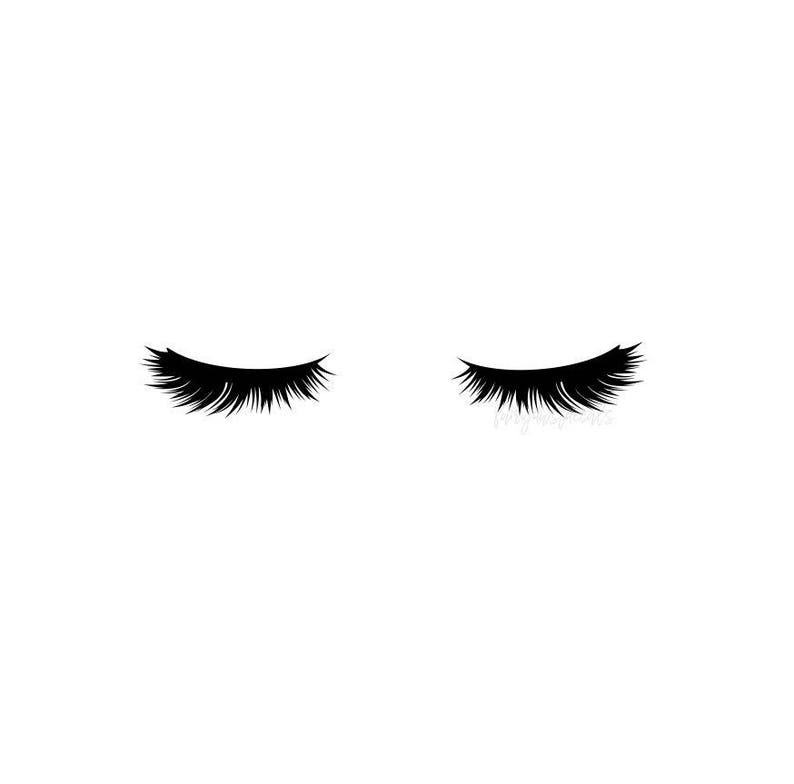 Lash Decor Eyelash Wall Decal Lashes Sticker Hair Salon | Etsy
