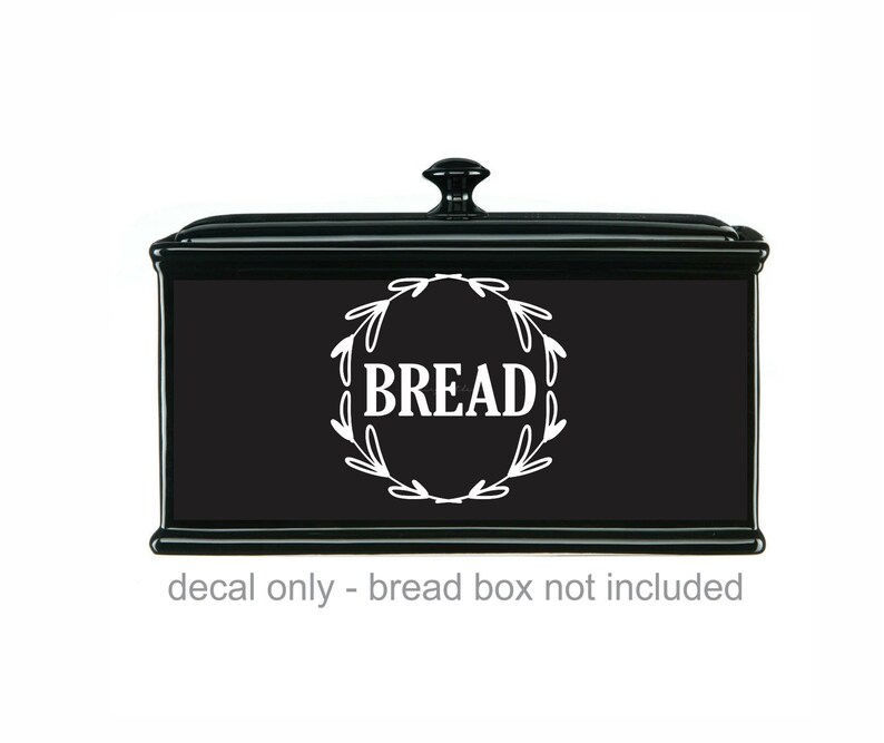 Bread Decal Computer Cut Vinyl Sticker Bread Box Label Etsy