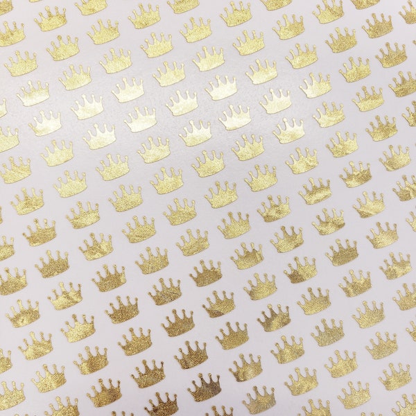 Sparkling Gold Crown Stickers for Princess Birthday Party, DIY Projects, Planners and Crafts