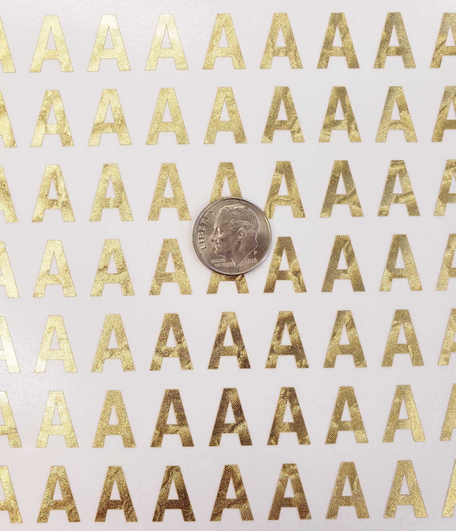 Gold Letter Stickers Set of 50 100 or 200 Single Letter or Etsy