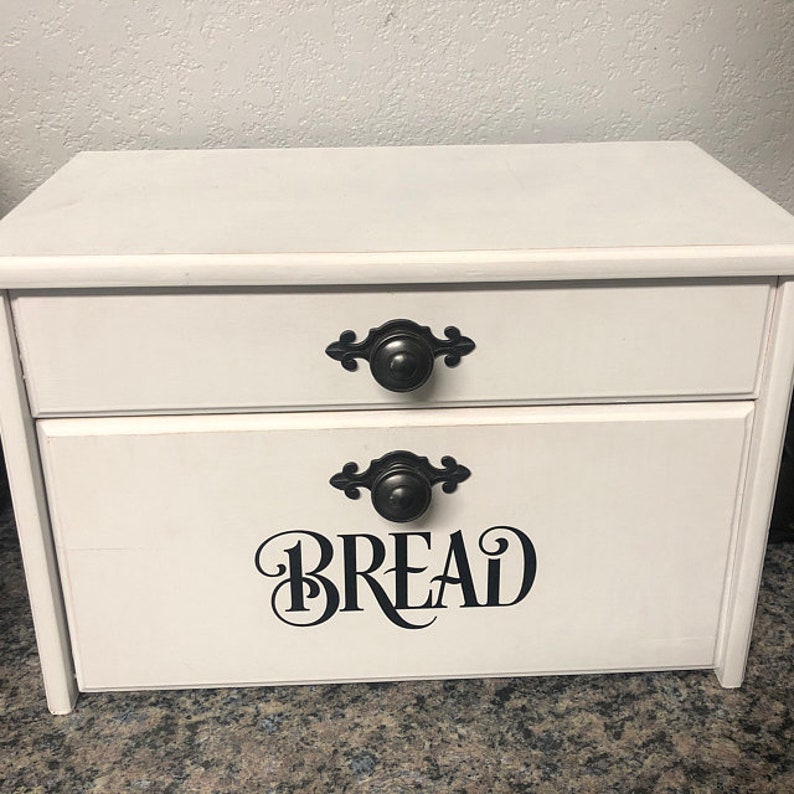Bread Decal computer cut vinyl decal bread box decal Etsy