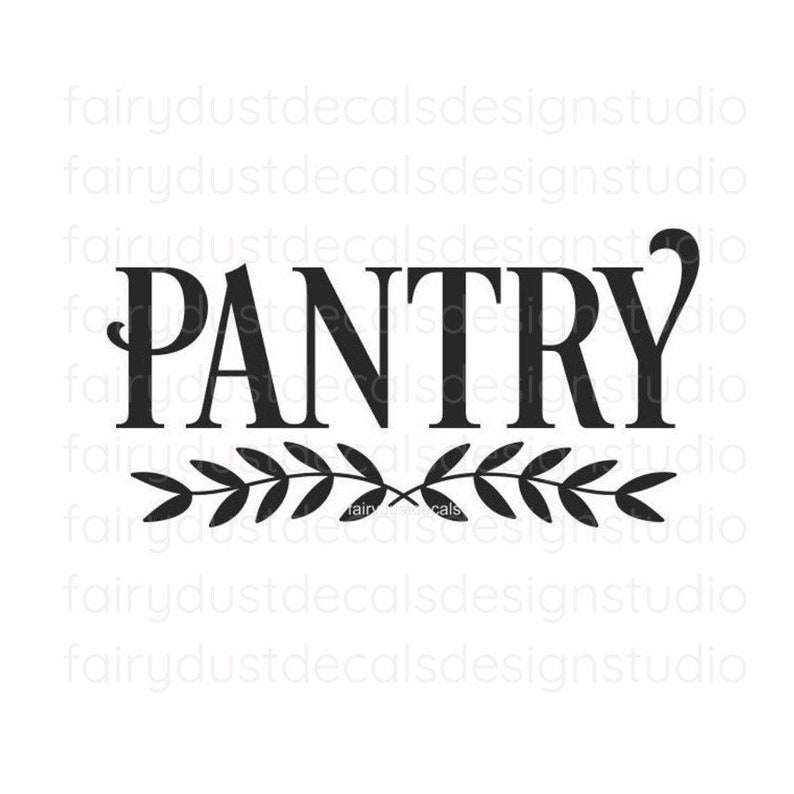 Pantry Door Decal Free Shipping Etsy