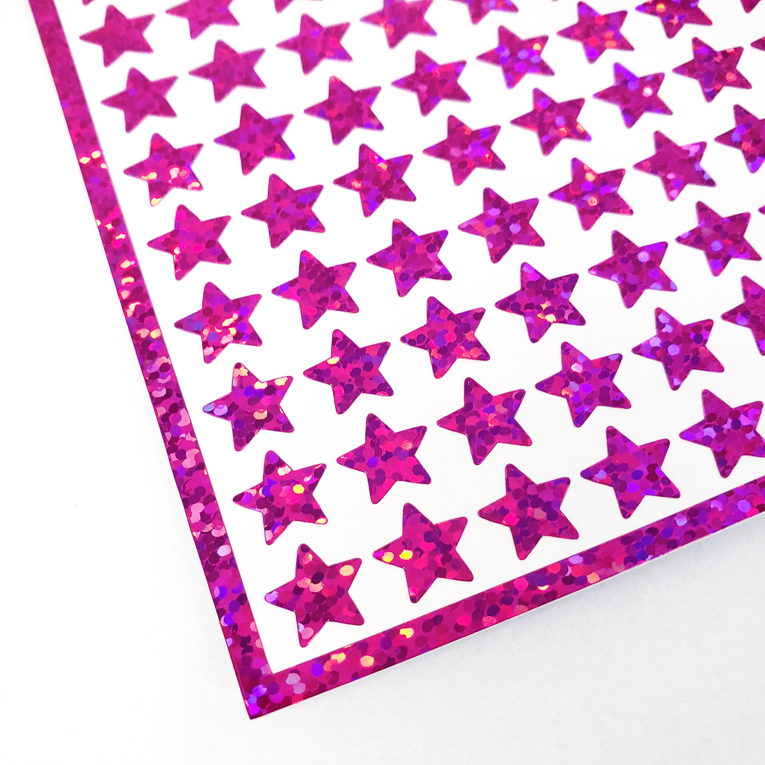 Hot Pink Sparkly Star Stickers, 192 Vinyl Embellishments - Etsy