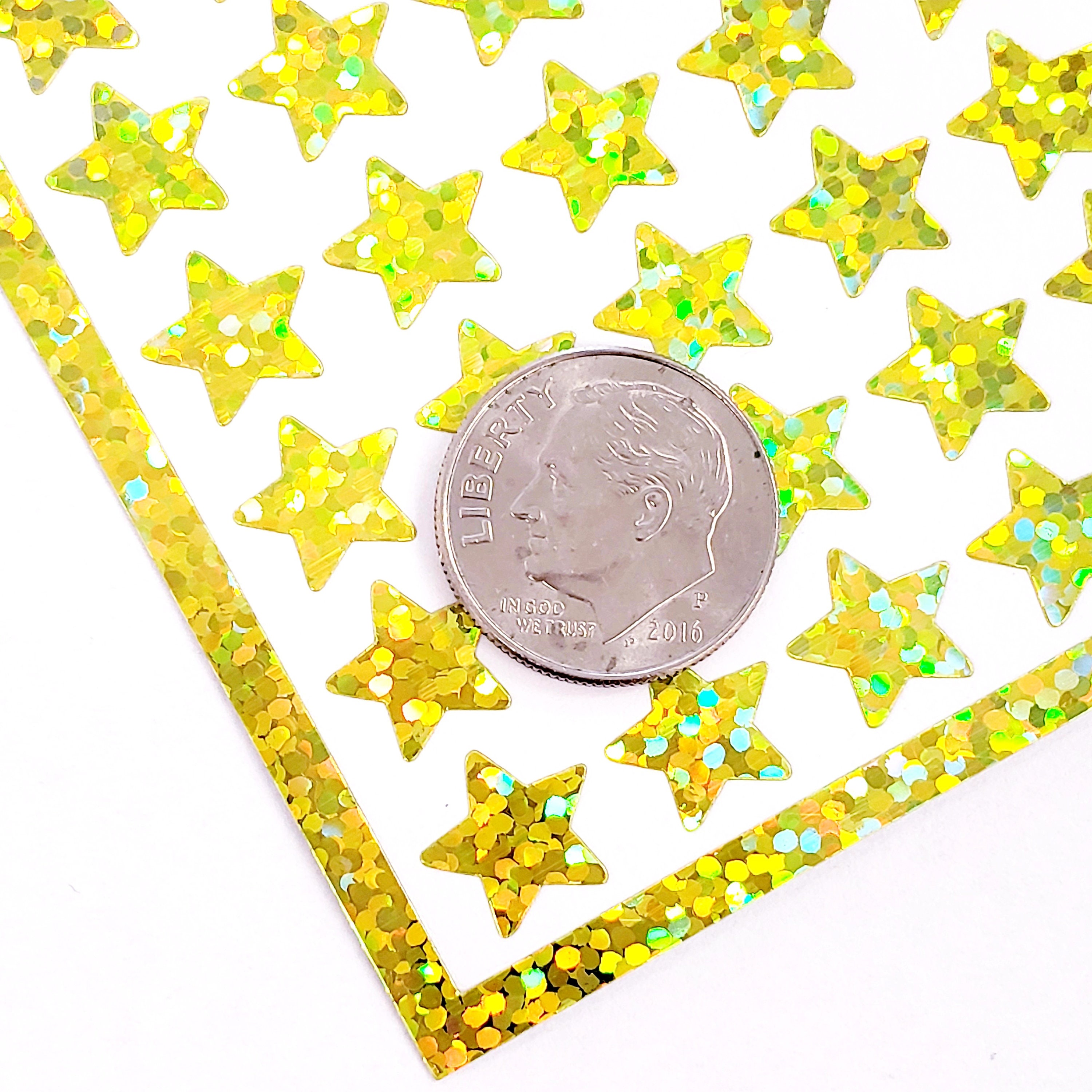 Gold Stars Sticker Sheet, Set of 192 Small Mirror Gold Star Stickers for  Wedding Meal Choice Cards, Goal and Reward Charts and Journals. 