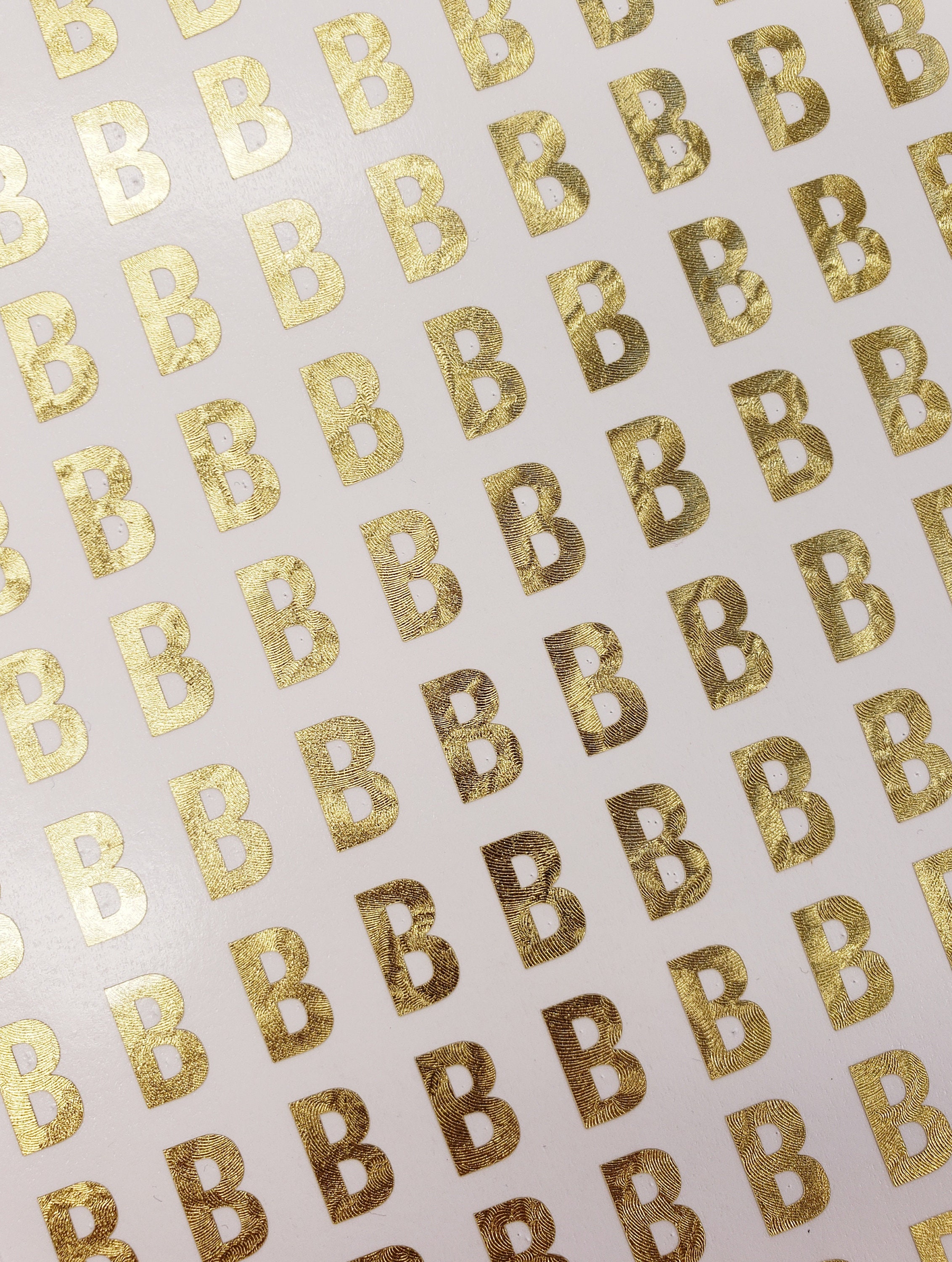 Gold Letter Stickers, Set of 50, 100 or 200 Single Letter or Number Decals,  Wedding Meal Choice Vinyl Stickers, Tiny Gold Alphabet Stickers 