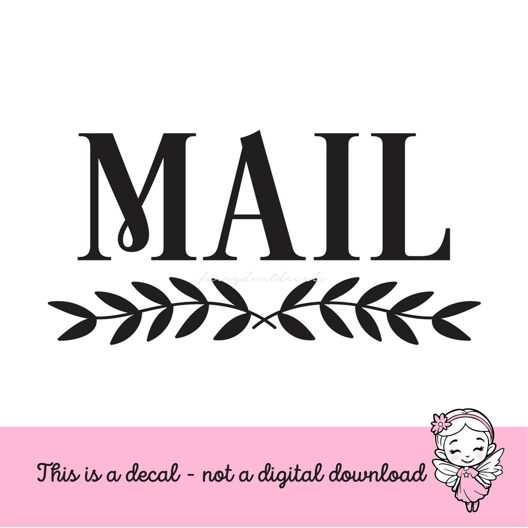 Mail Script Decal Ribtable Mail Decal - Etsy