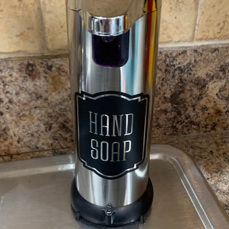 Hand Soap Decal Liquid Soap Dispenser Bottle Label Computer Etsy