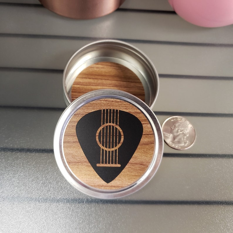 Guitar Pick Holder Acoustic Guitar Pick Container Six String Etsy