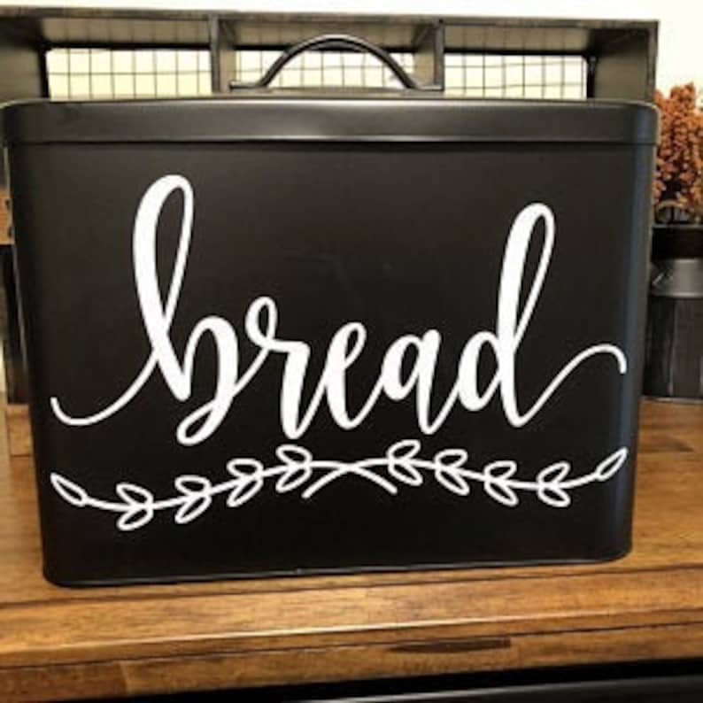 Bread Box Decal Kitchen Pantry Canister Label Bread Decal Etsy