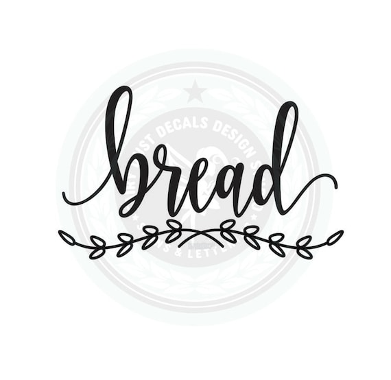 Bread Box Decal Kitchen Pantry Canister Label Bread Decal Etsy