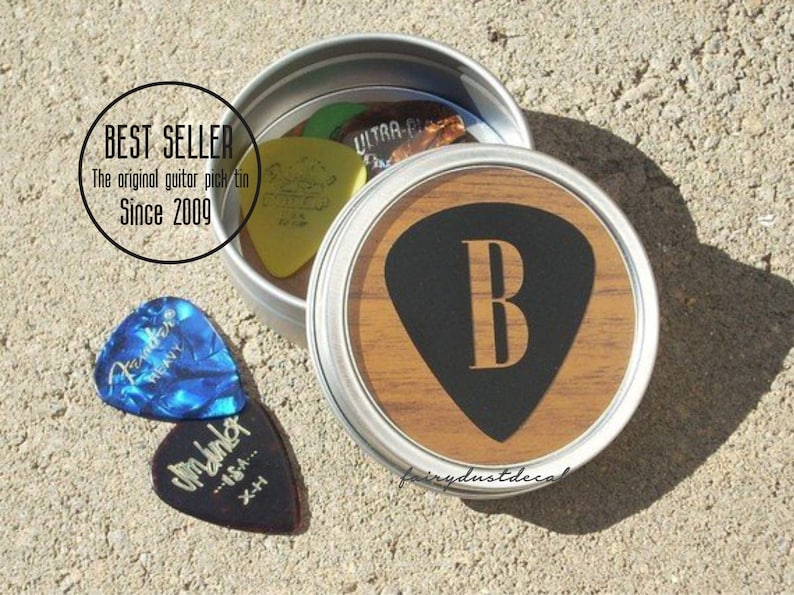 Guitar Pick Holder Tin Guitar Pick Holder Guitar Player Etsy