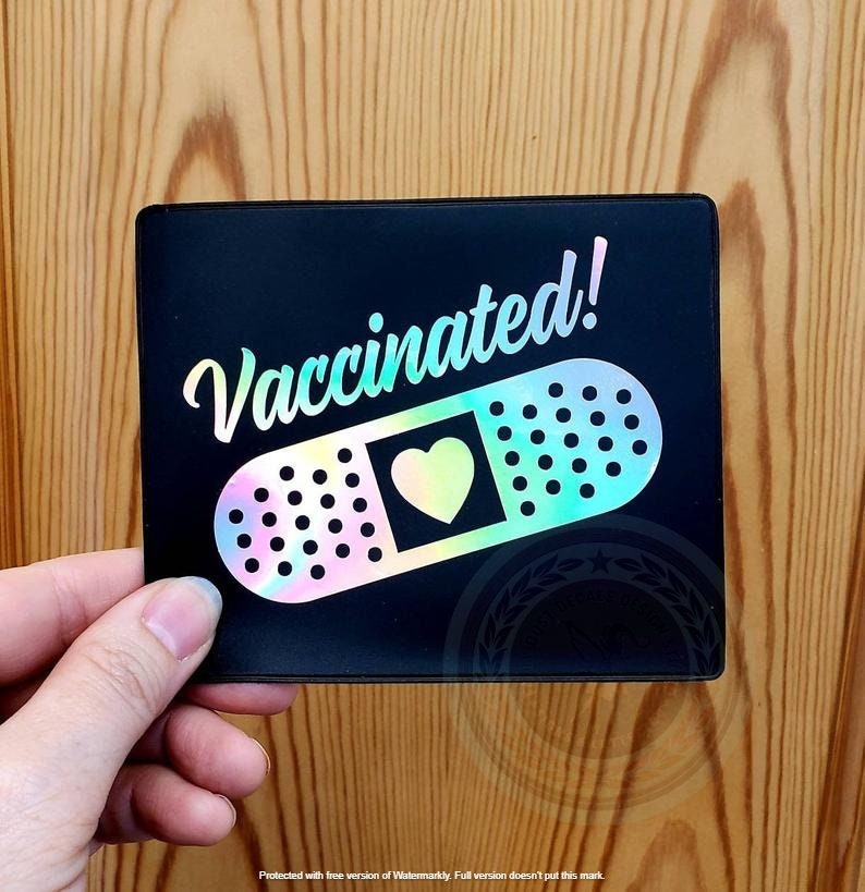 Vaccination Cardholder, Covid-19 Vaccine Card Protective cover, holog…