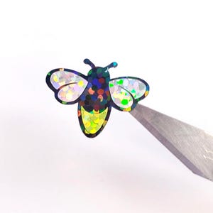 Lightening Bug Stickers, set of 35 firefly decals.
