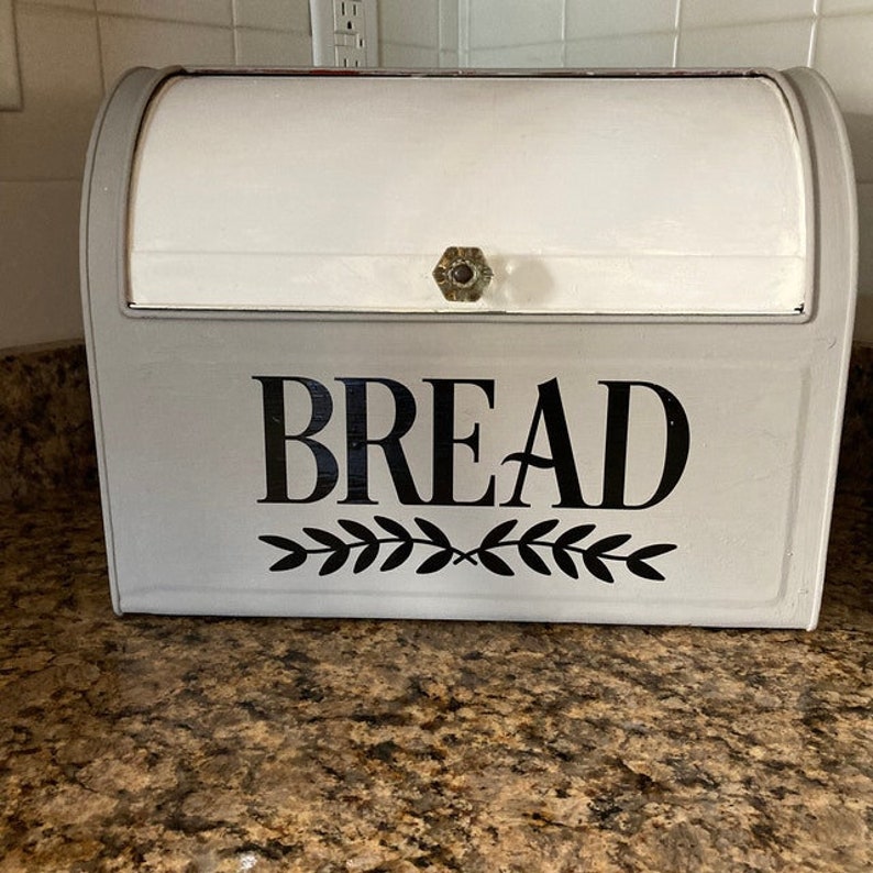 Bread Box Decal Bread Box Storage Label Farmhouse Style Etsy