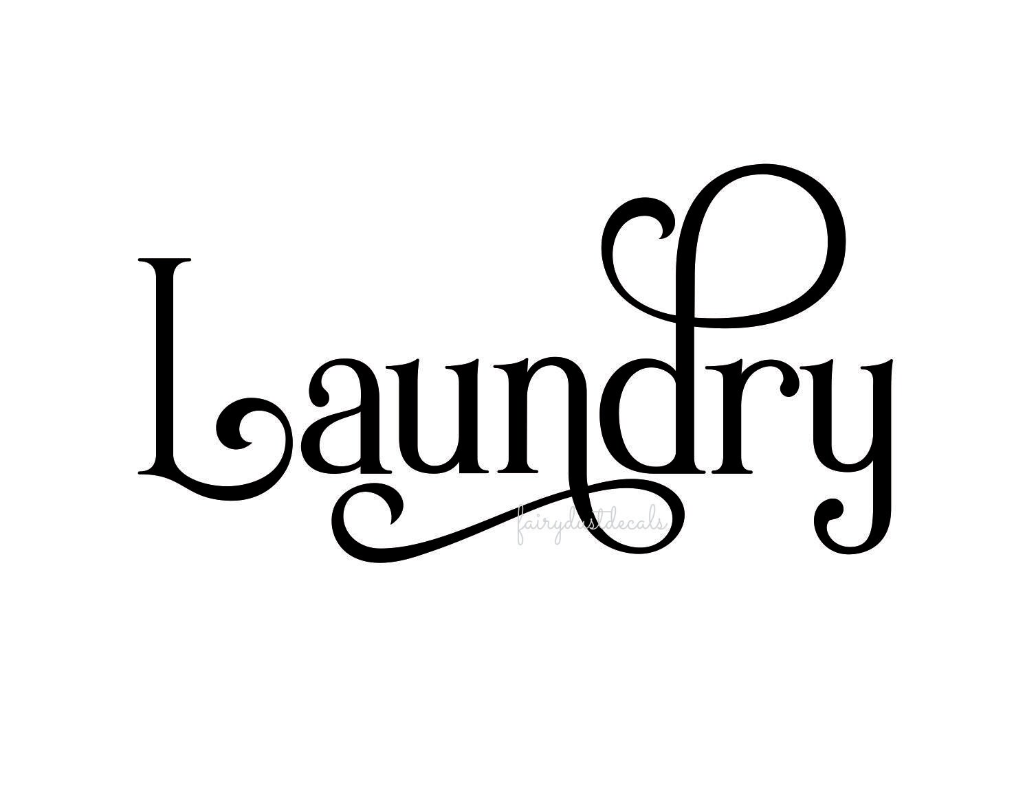 laundry decal vinyl letters laundry door sticker laundry room laundry letters