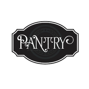 Pantry Decal, kitchen door vinyl decal, computer cut sticker, farmhouse style decor, glass door sign, modern farmhouse, organized pantry