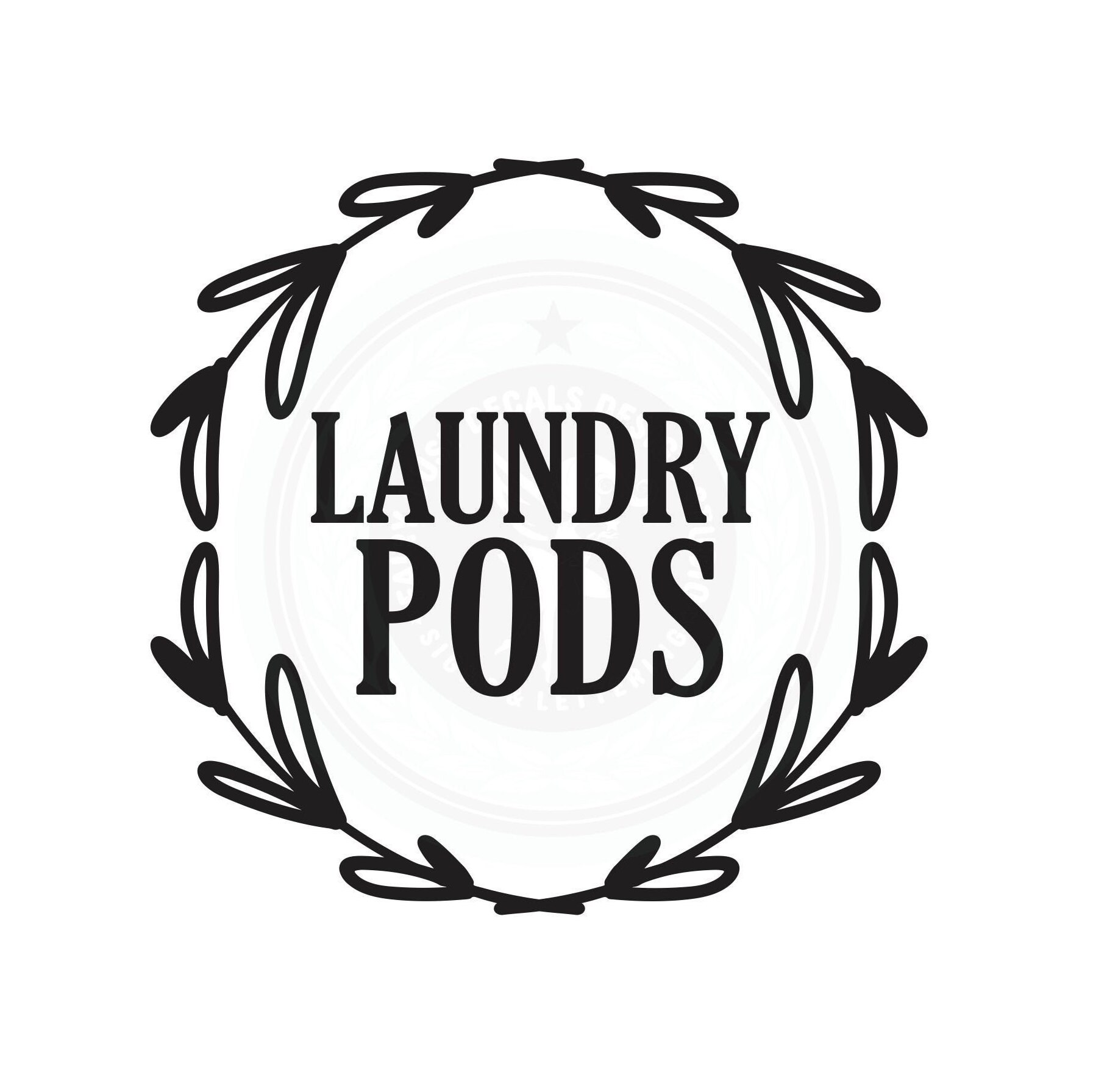 Laundry Pods Decal laundry room container label cutting Etsy.de