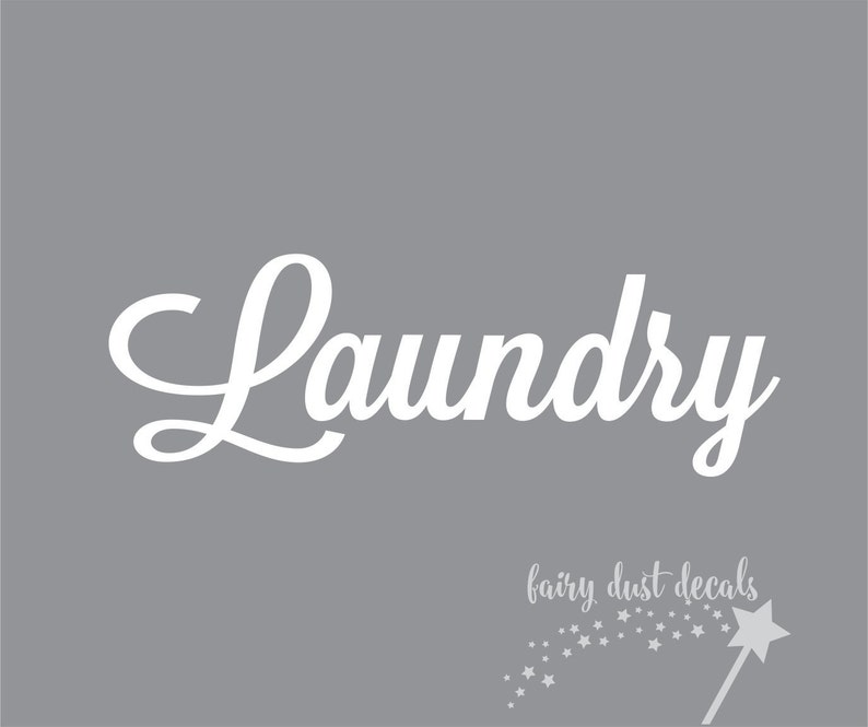 Laundry Door Decal vinyl letters laundry room lettering washer | Etsy