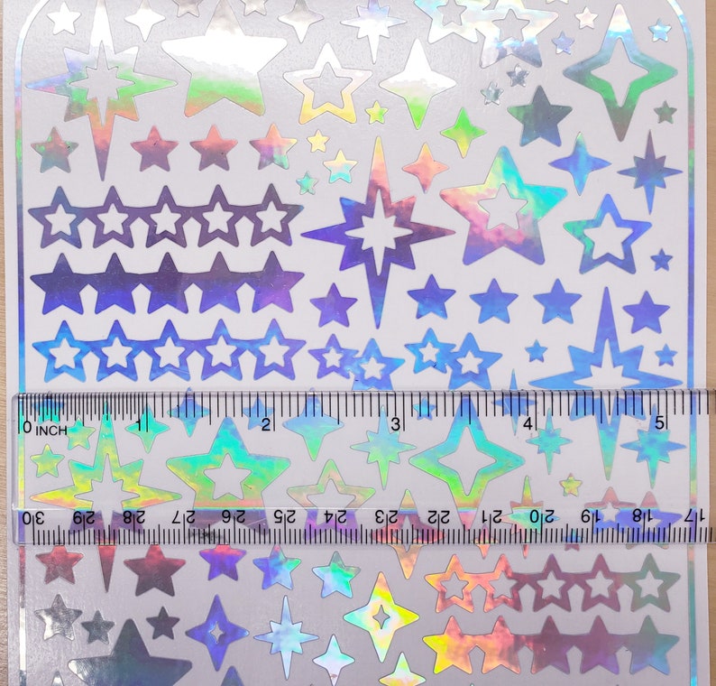 Star Stickers, Set of 100 Peel and Stick Kiss Cut Star Stickers for ...