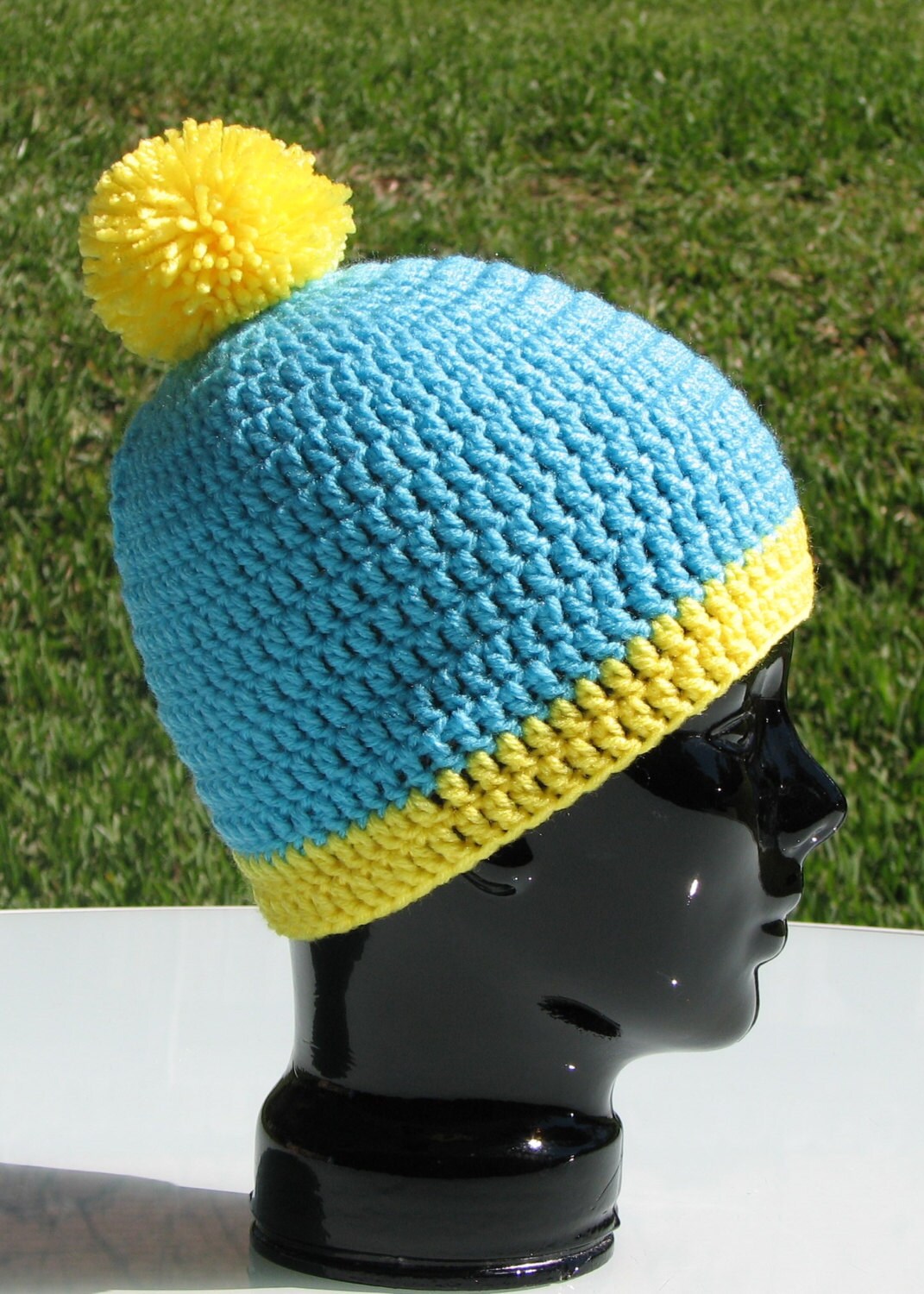 South Park Hat Crochet Eric Cartman Hand Crocheted Beanie Skullcap