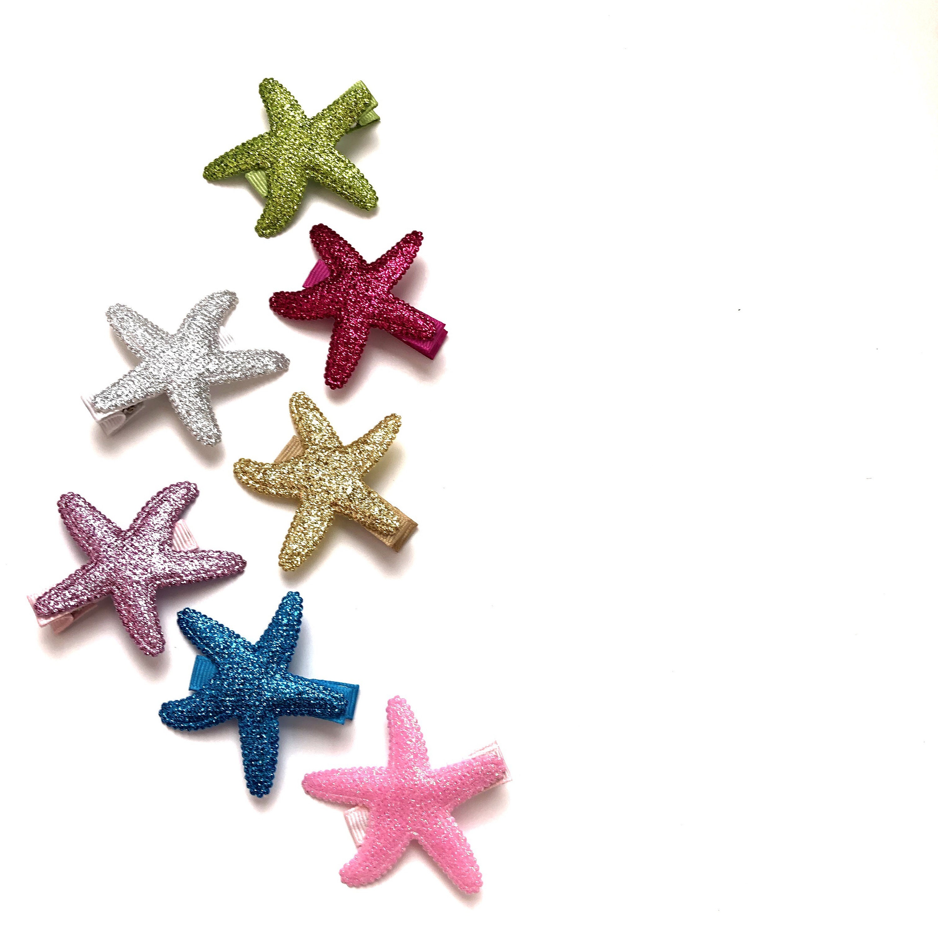 Starfish Hair Clip, Summer Hair Bow