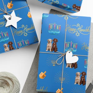 Carta da regalo personalizzata per Hanukkah / Menorah Dreidels / Personalizza con foto - Famiglia, amici, cane, gatti / Regalo unico per Hanukkah