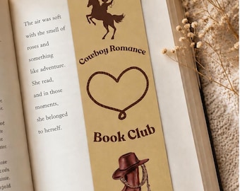 Cowboy Romantik Lesezeichen | Western Book Lover Reader Accessoire (doppelseitig)