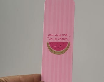 Wassermelone Lesezeichen | "One in a Melon" Lese Accessoire