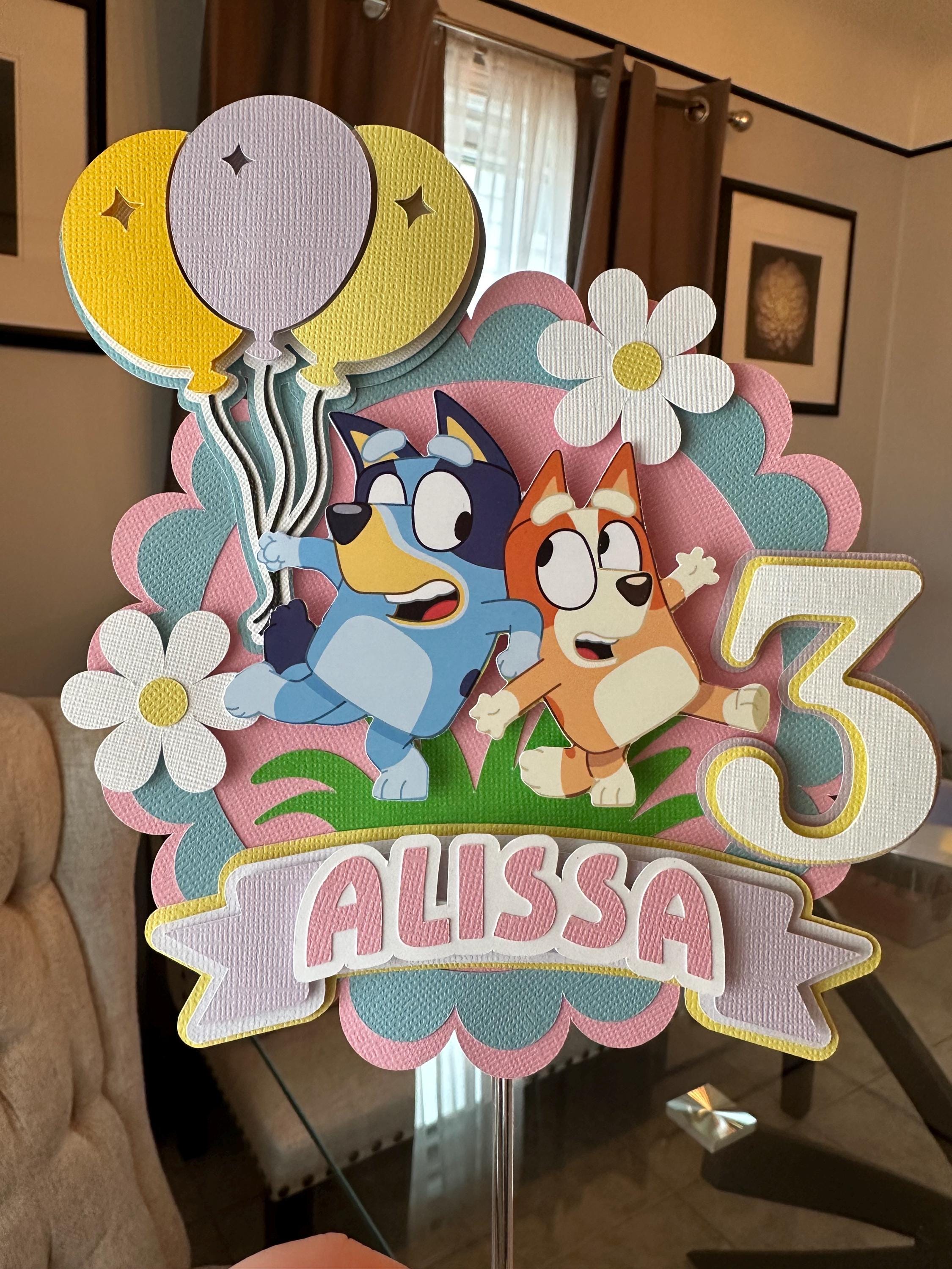 Bluey Inspired cake topper