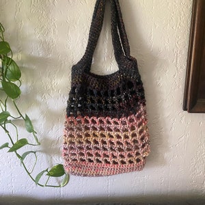 Large Handmade Multi-Colored Tote Bag