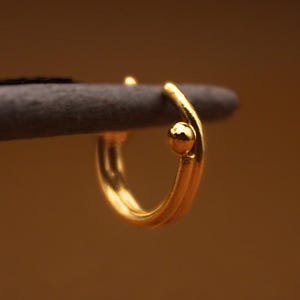 CODE Ring Schmuck Ohr recto/verso verstellbar vergoldetes Messing