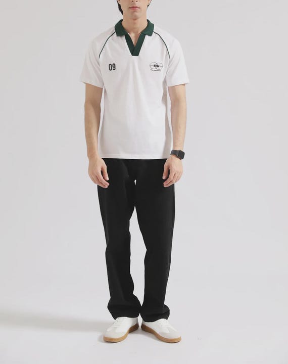Graphic Polo Shirt- Casual and Sporty